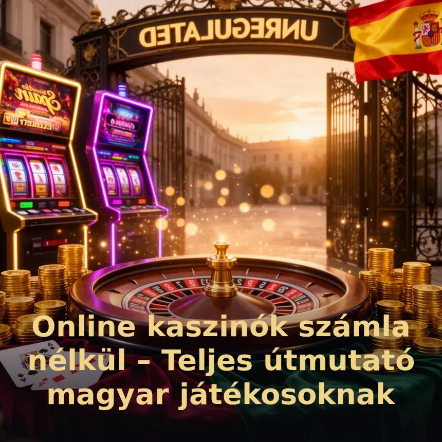 Online kaszinók számla nélkül – Teljes útmutató magyar játékosoknak